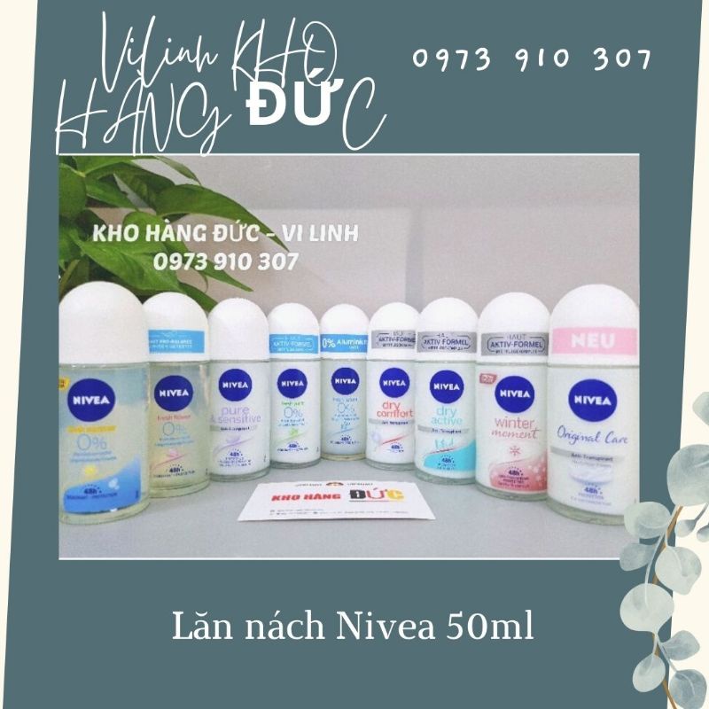 (kèm bill Đức) Lăn Nách Nivea Đức cho nam và nữ