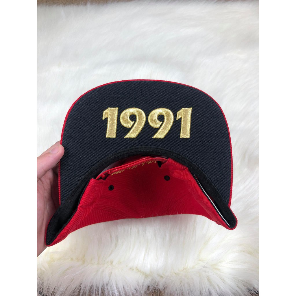 Mũ nón snapback Chicago Bulls đỏ logo đen - full tem siêu đẹp siêu cá tính freesize