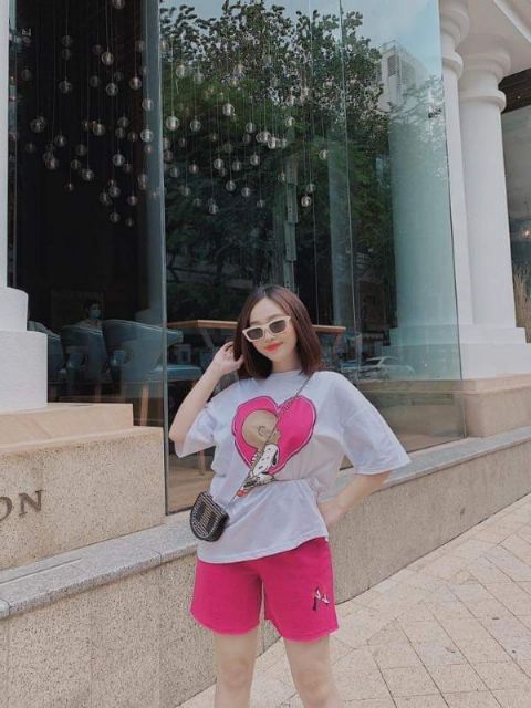 ĐỒ BỘ NỮ IN HOẠT HÌNH PHỐI MÀU SIÊU XINH