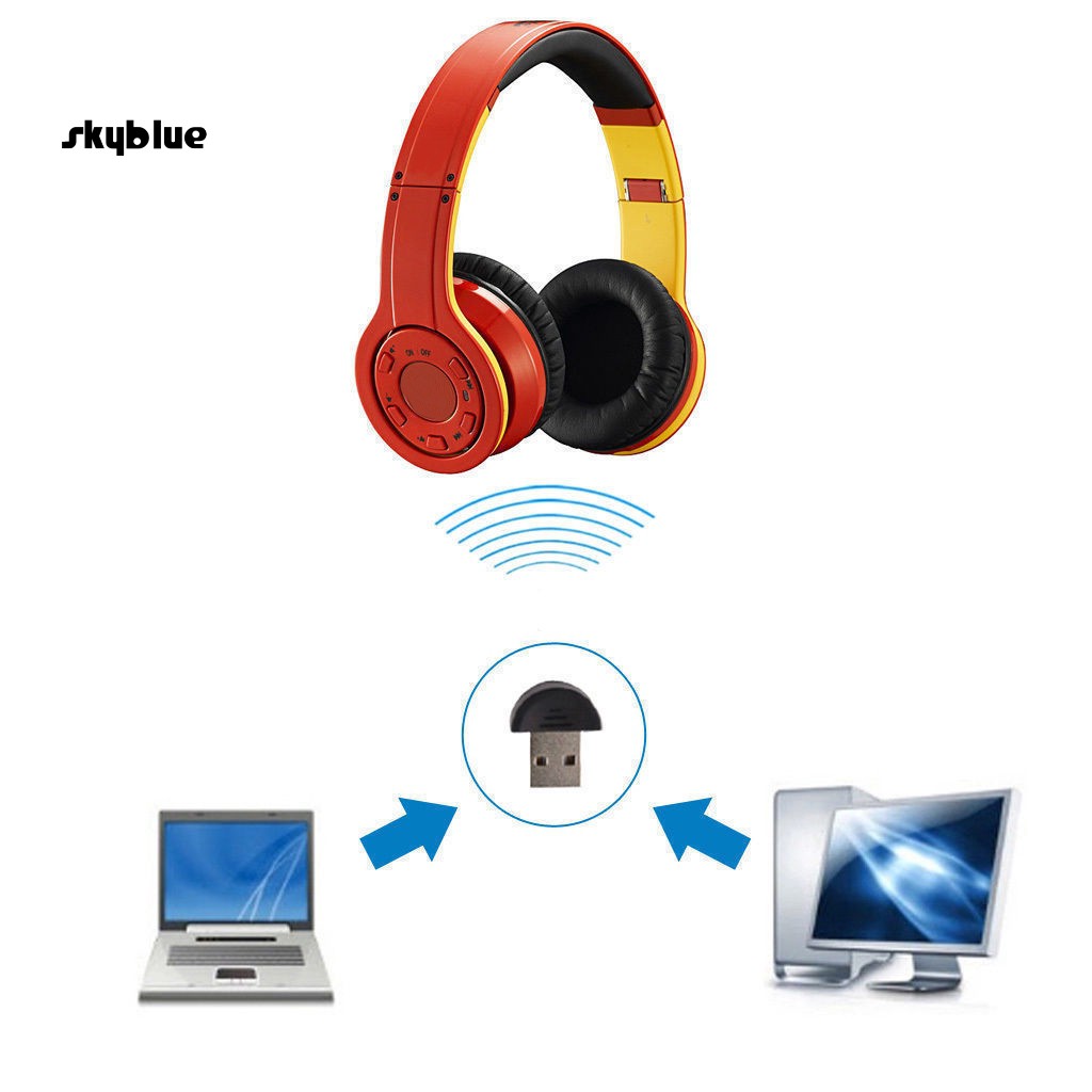 SKBL Mini USB Bluetooth V2.0 Dongle Adapter Wireless Receiver for PC Laptop Computer