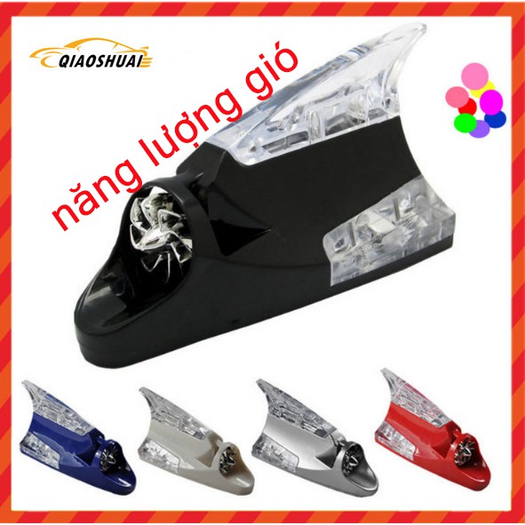 Đèn ăng ten lướt gió kiểu vây cá mập trang trí bên ngoài xe hơi chống va chạm điều chỉnh được tiện lợi