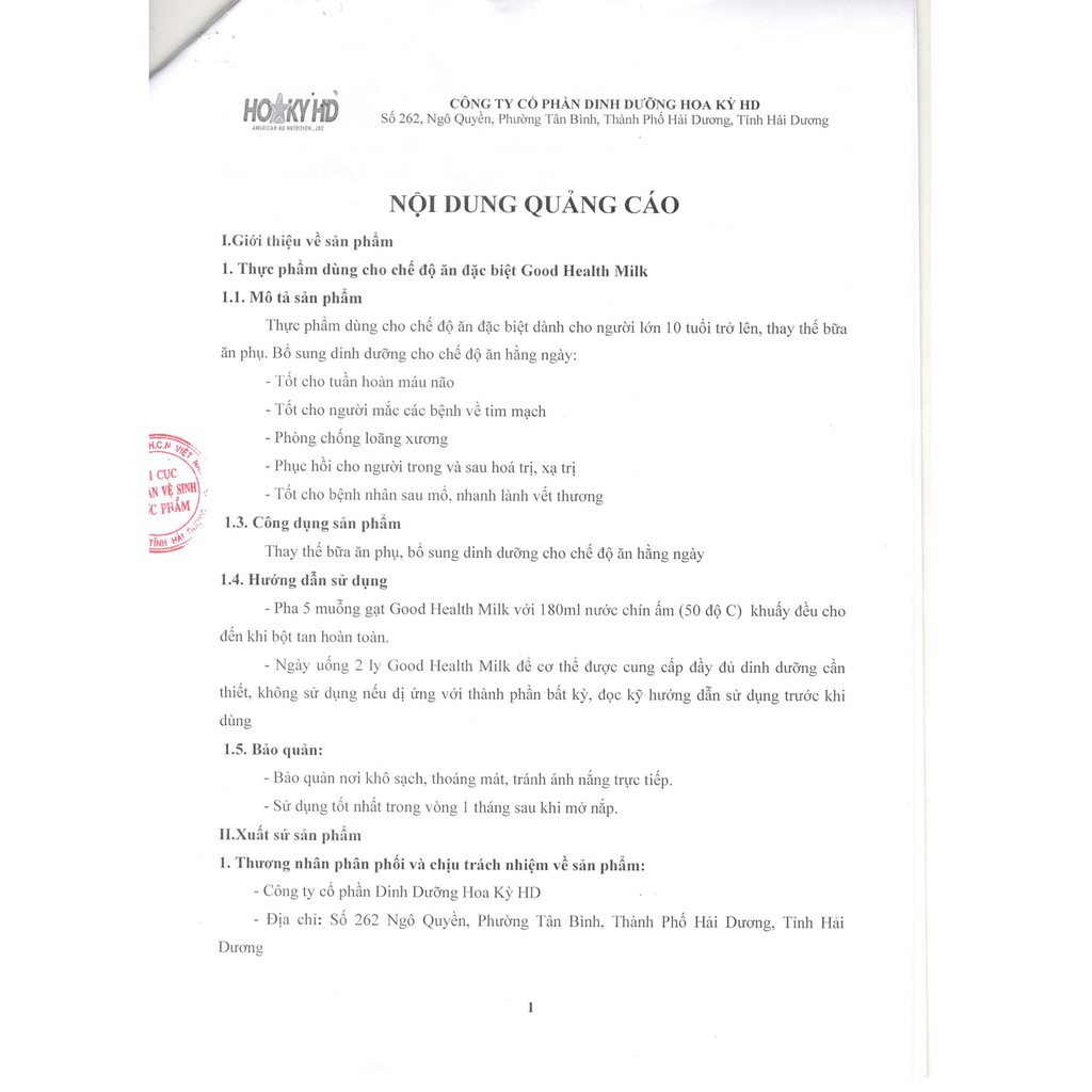 Sữa bột Good Health Milk bổ sung dinh dưỡng 400g - 900g | BigBuy360 - bigbuy360.vn