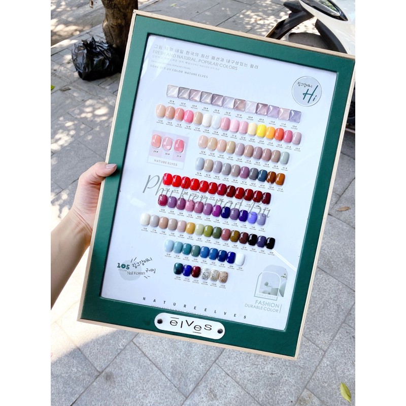 Sơn set elves 105 màu tặng kèm base top