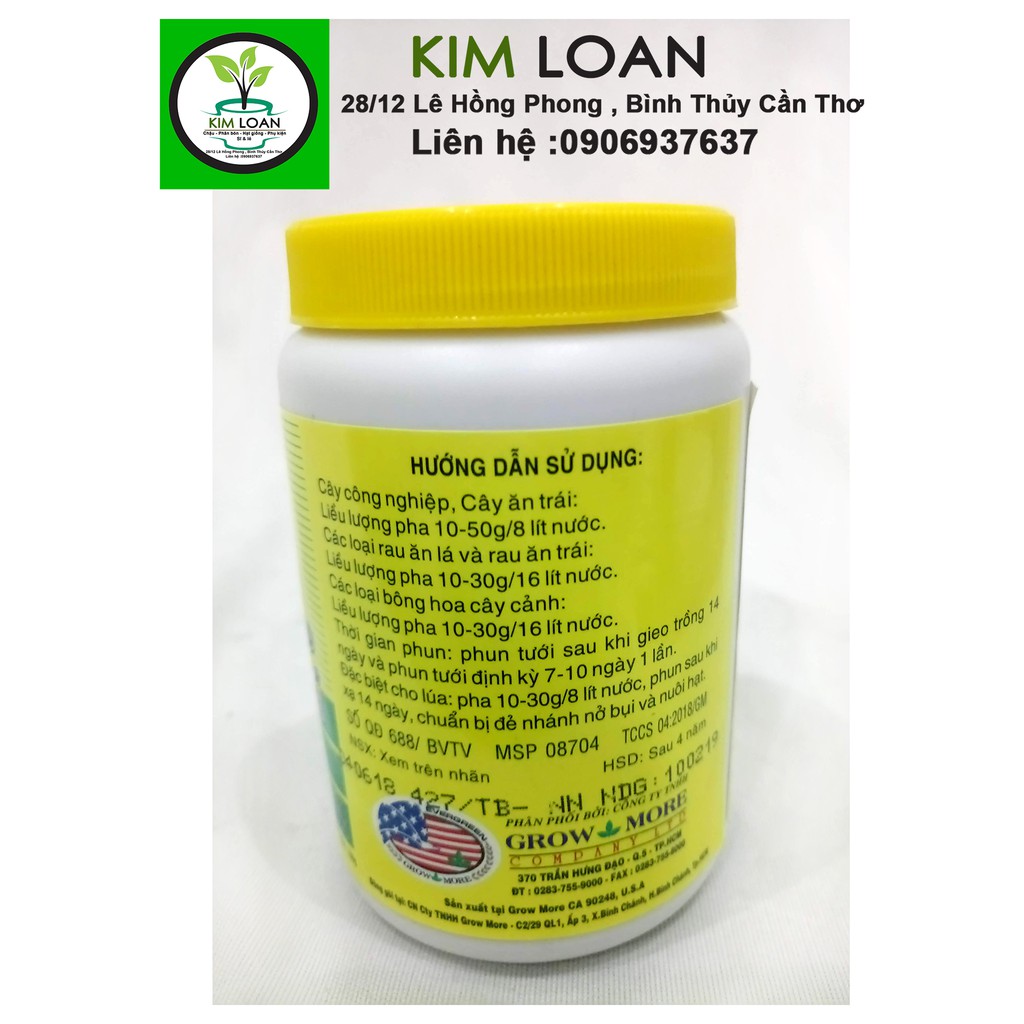 Phân bón lá cành của Mỹ Acidifier PlantFood NPK 30-10-10 hũ 100g