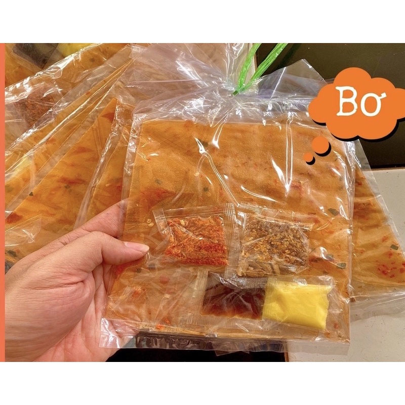5 bịt bánh tráng me bơ 28k