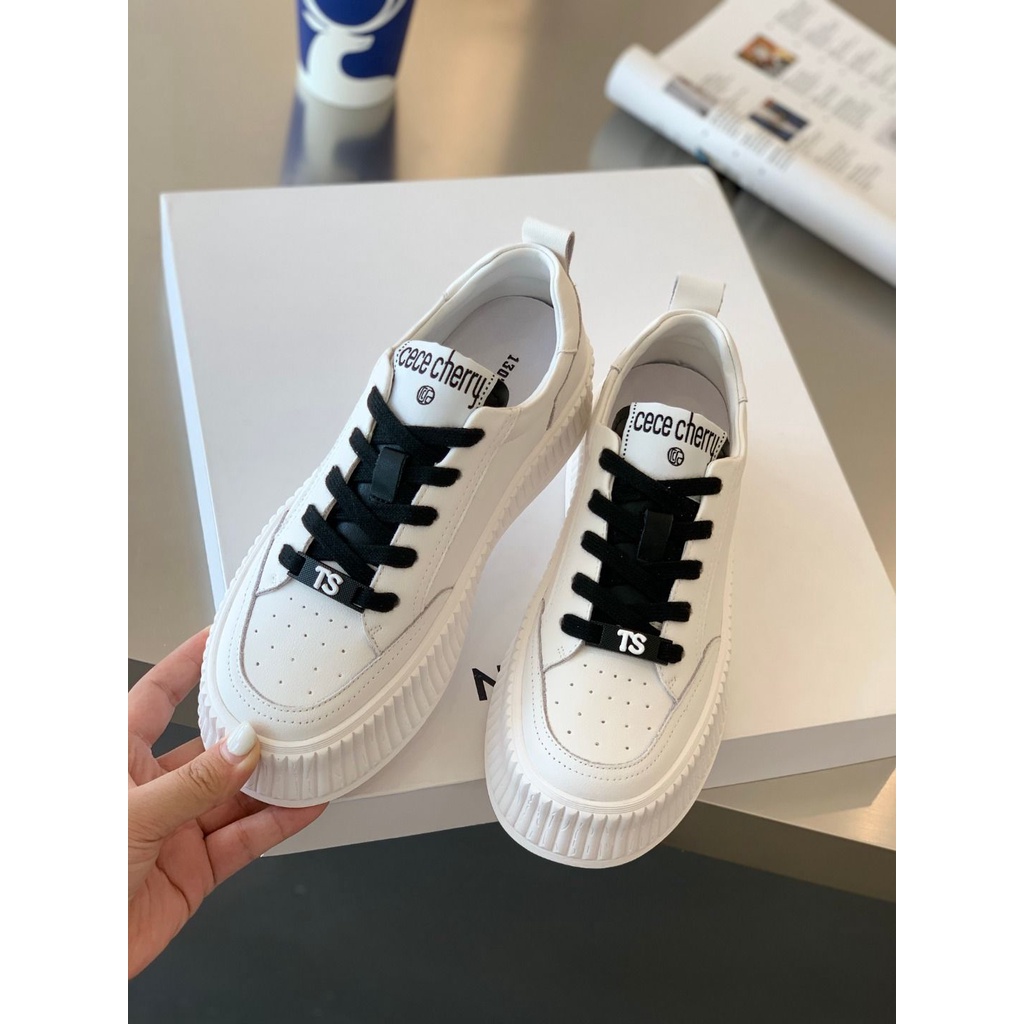 Giày Thể Thao Đế Dày Màu Trắng Dễ Phối Đồ Hợp Thời Trang Cho Nữ