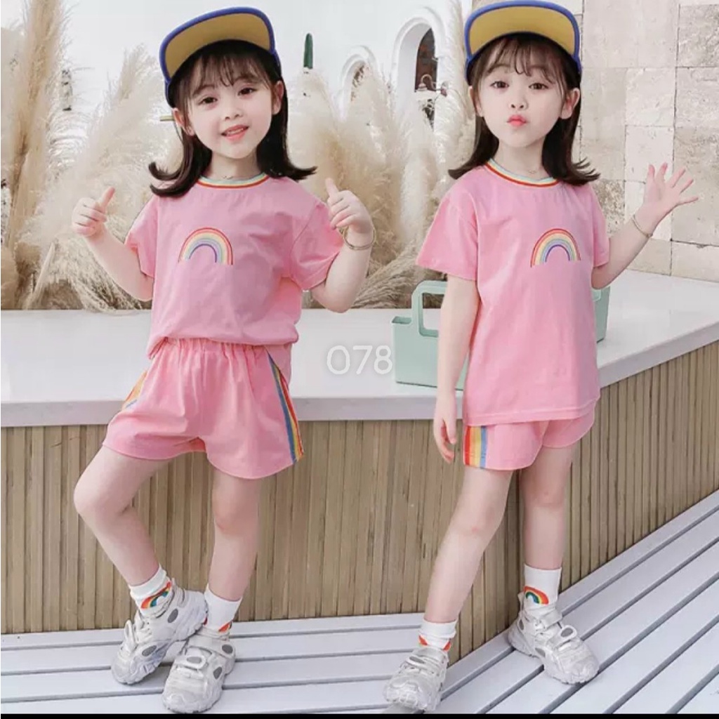Bộ bé gái chất cotton mát hàng cao cấp size đại 078