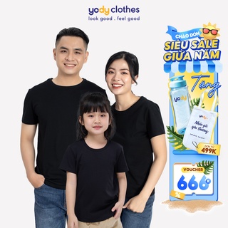 Combo 3 áo thun YODY 2 người lớn 1 trẻ em (khách ghi chú màu và size khi đặt hàng)