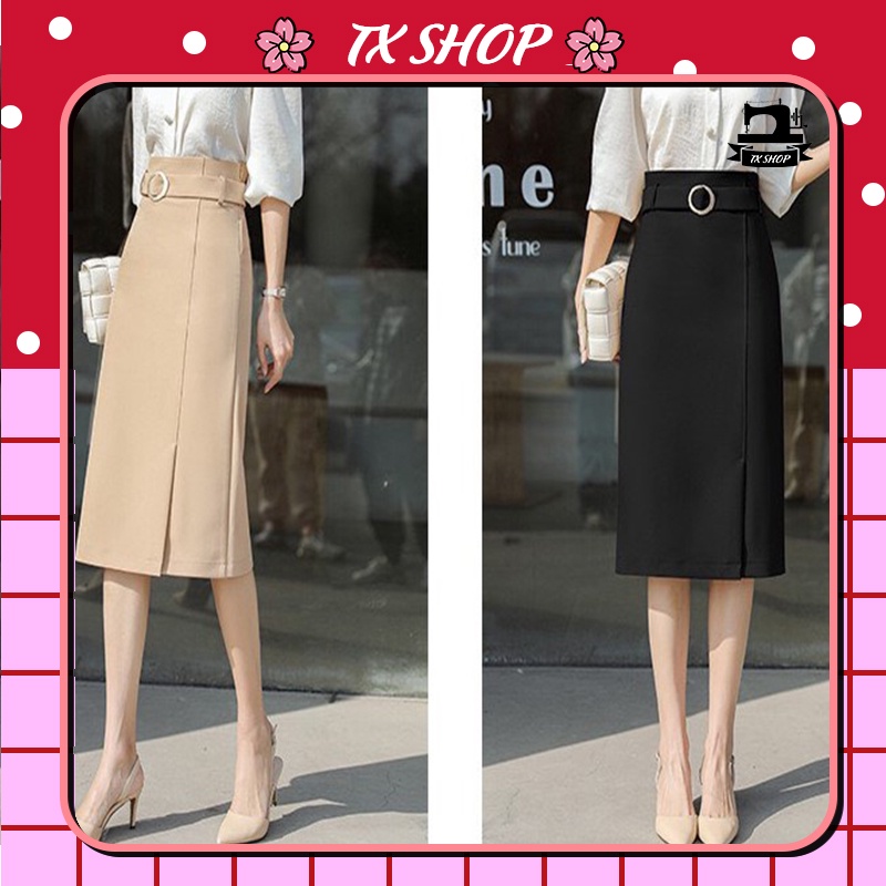 Chân Váy Nữ Công Sở Chữ A Dáng Dài xẻ tà cách điệu eo phong cách hàng quốc 💕𝑭𝑹𝑬𝑬𝑺𝑯𝑰𝑷💕[Giá gốc tận xưởng] | BigBuy360 - bigbuy360.vn