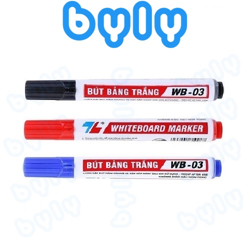 Bút lông viết bảng trắng thông dụng 𝑻𝒉𝒊𝒆̂𝒏 𝑳𝒐𝒏𝒈 WB-03 (bôi được)