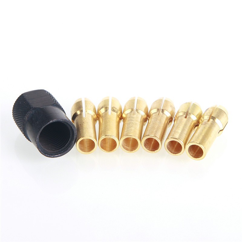 7 mũi khoan Brass Collet &amp; Dremel Check M8* 0.75 làm gỗ