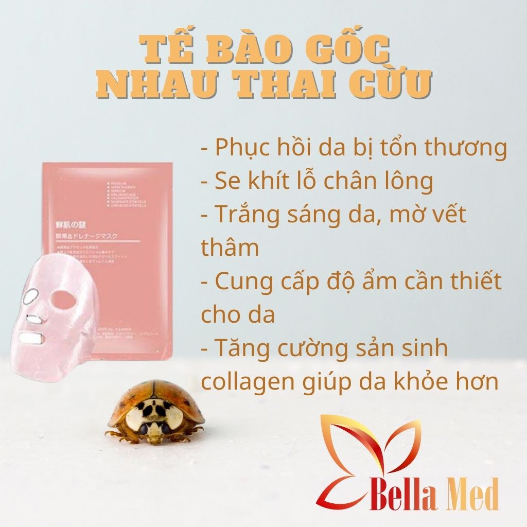 Mặt nạ tế bào gốc nhau thai cuống rốn nhật bản ( hàng chuẩn)