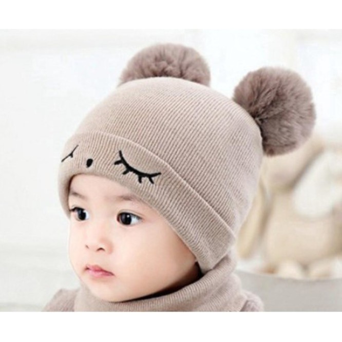Mũ len thêu chữ BEST QUALITY cho bé