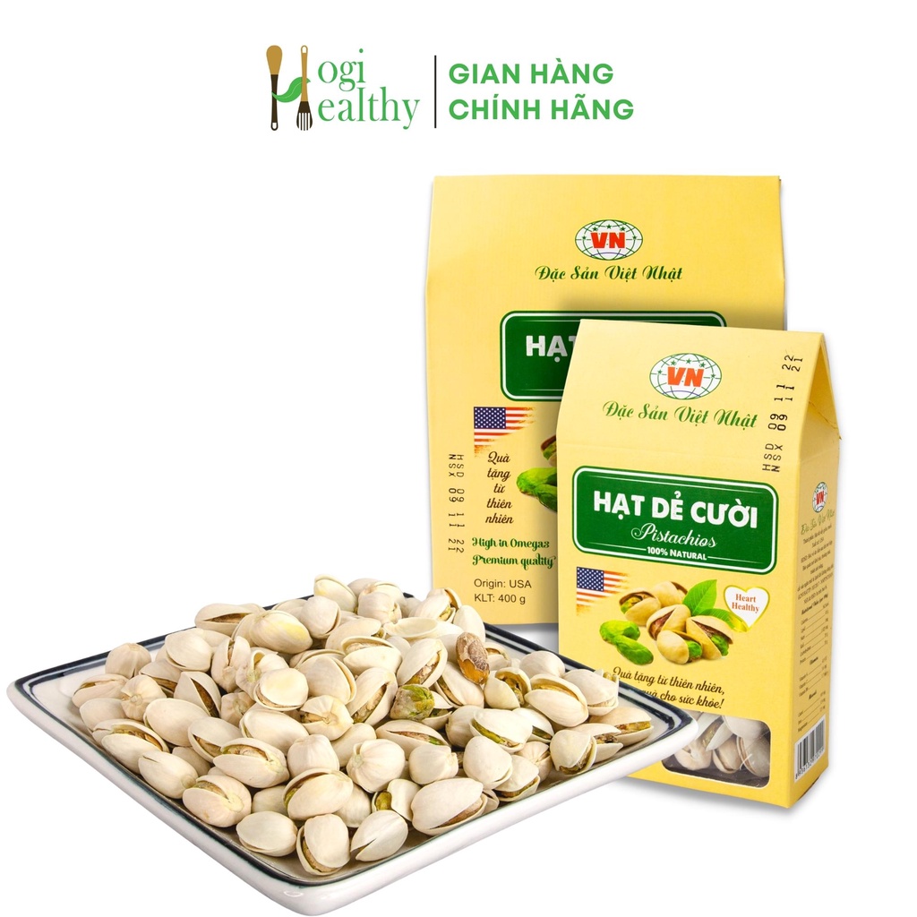 Hạt dẻ cười Mỹ rang muối Việt Nhật 300g và 400g giàu dinh dưỡng HATDE00