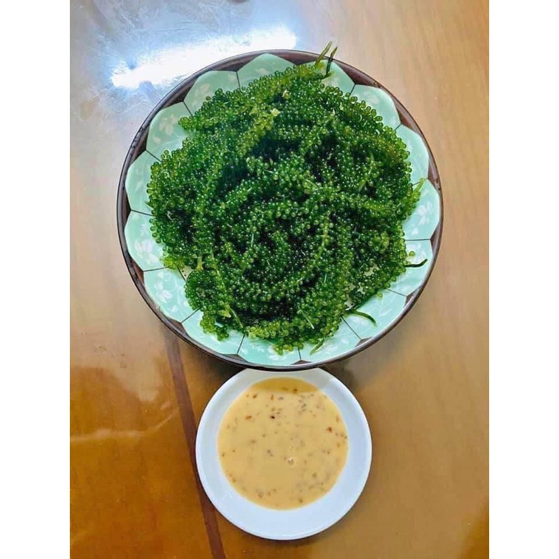 Rong nho Green Food cao cấp nở ra rong nho tươi Organic Hàng công ty check mã vạch | BigBuy360 - bigbuy360.vn