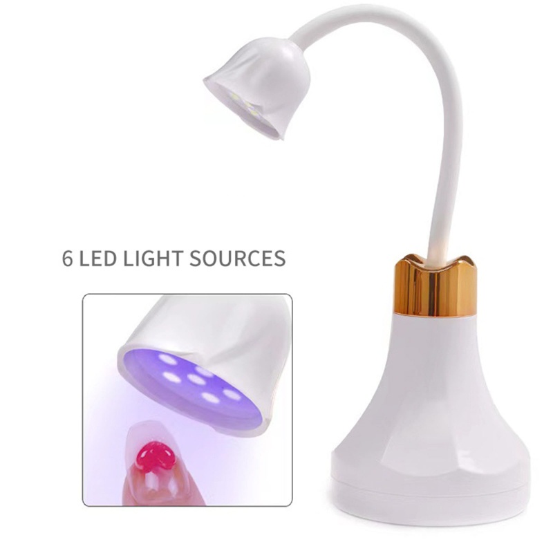 Đèn LED Hong Khô Móng Tay Bằng Tia UV 360 Độ Tiện Dụng°Đèn Làm Móng Tay Xoay Được Không Dùng Gel