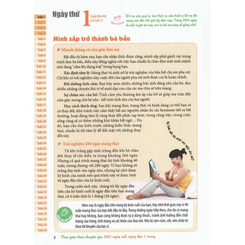 Sách -Combo Tri Thức Cho Một Thai Kì Khỏe Mạnh + Thai Giáo Theo Chuyên Gia 280 Ngày - Mỗi Ngày Đọc Một Trang