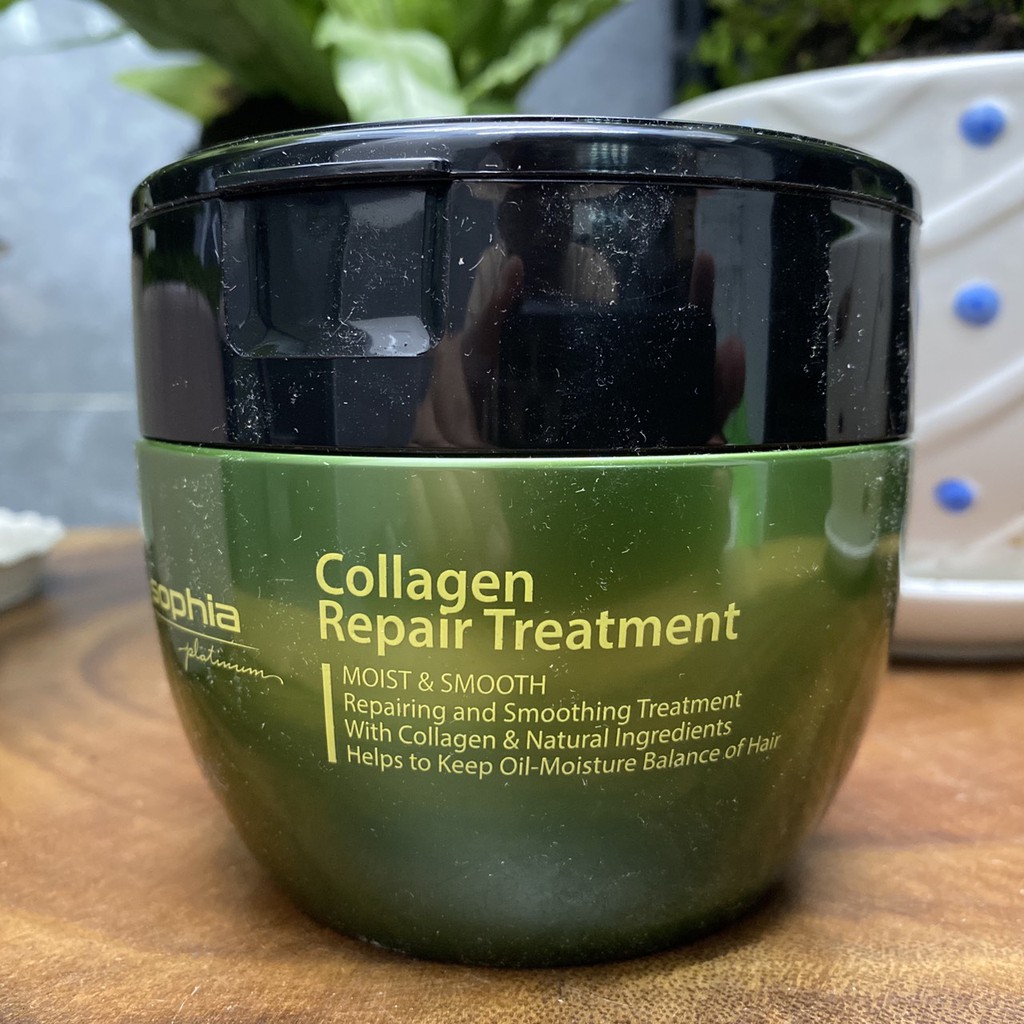 Kem hấp phục hồi tóc Collagen Sophia Repair Treatment Platinum 1000ml (dạng túi)