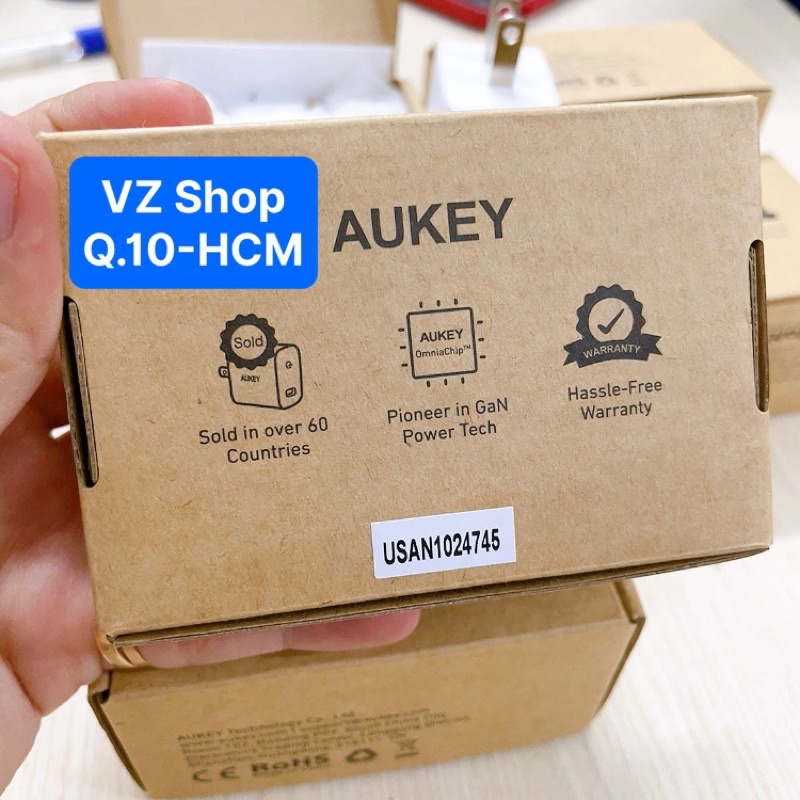 Chính hãng-Củ sạc nhanh Aukey Swift 20W USB-C PD Charger PA-R1 bảo hành 6 tháng