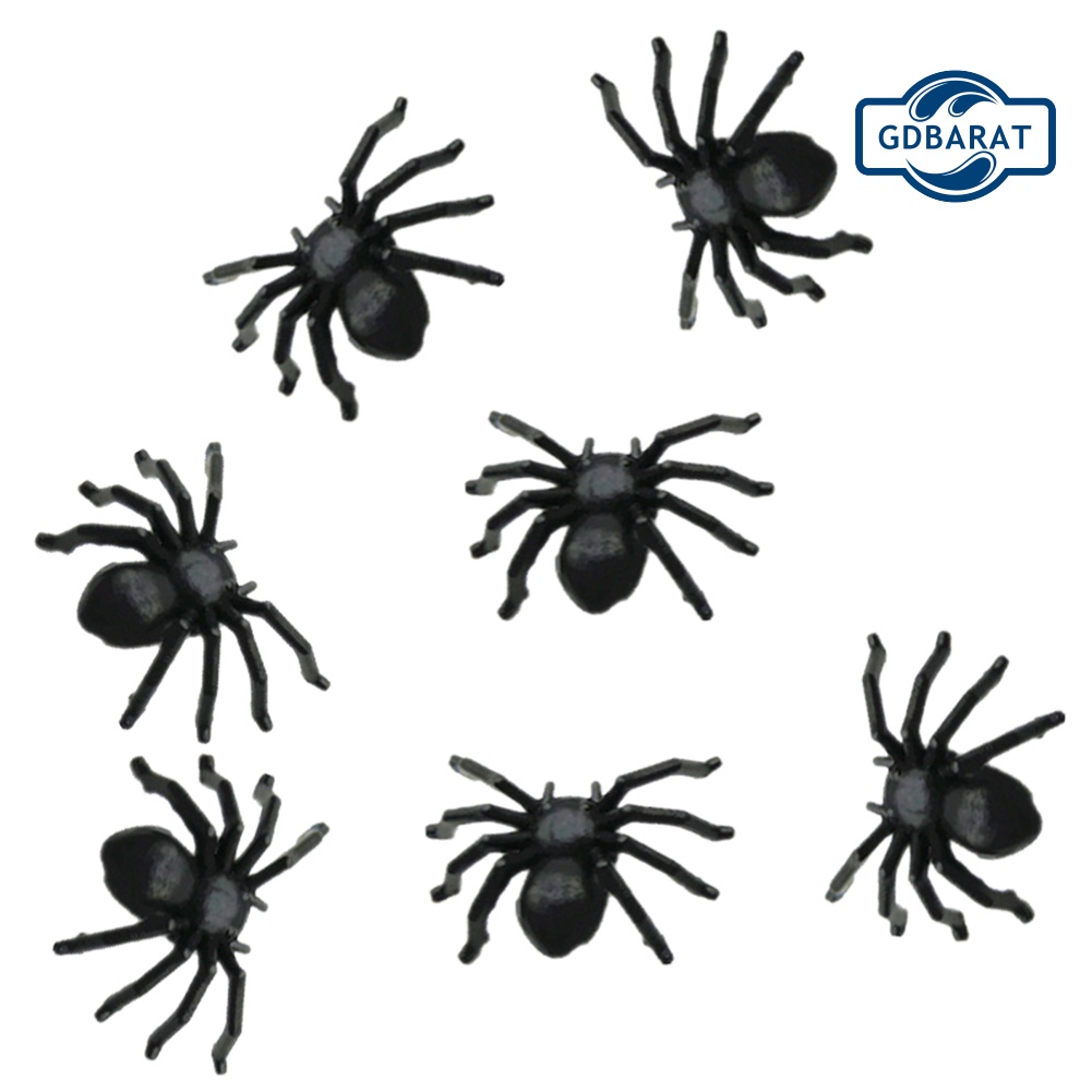 Bộ 30 Con Nhện Nhựa Mini Dùng Trang Trí Halloween