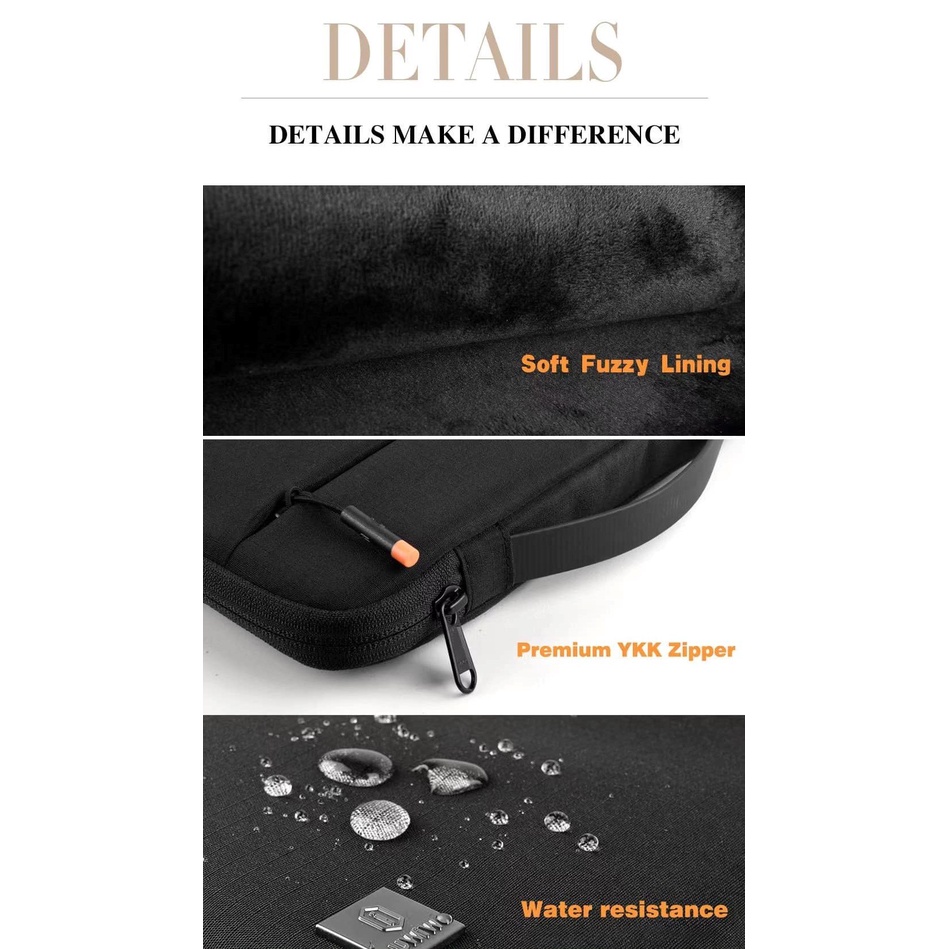 Túi Xách Dọc Và Xách Ngang Wiwu Alpha Slim Sleeve Dành Cho Laptop, Macbook, Ipad - Hàng Chính Hãng