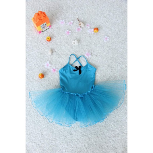 Váy bale một màu phối nơ đen xinh xắn cho bé, váy tập múa cho bé hàng có sẵn các size L, XL, XXL, XXXL, XXXXL