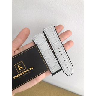 Tặng Kèm Tovit Thay Dây đồng hồ Hublot Nam Da Vân Xám thơm mùi vani 19-25-22