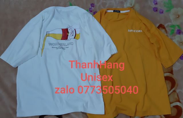 Áo thun tay lỡ《kèm hình thật》 chai Wonderland.