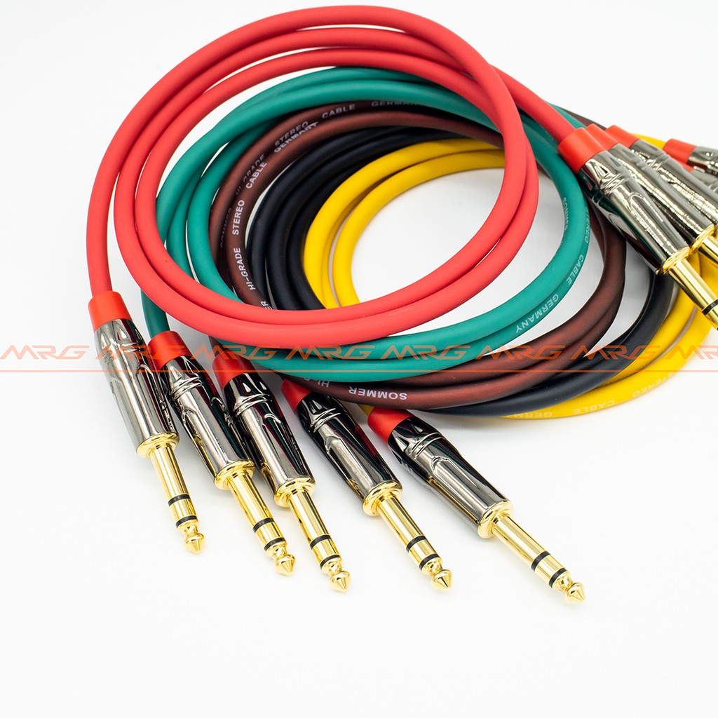 Dây Jack 6.5mm Stereo Balance TRS Cable 5met 4met 3met 2met 1met, Dây Nhiều Màu
