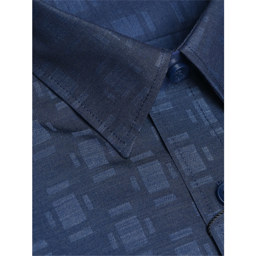 Áo Sơ Mi Nam Dài Tay Owen AS23369D Somi Công Sở Cao Cấp Màu Xanh Than Họa Tiết Dáng ôm Không Túi Chất Sợi Tre | BigBuy360 - bigbuy360.vn