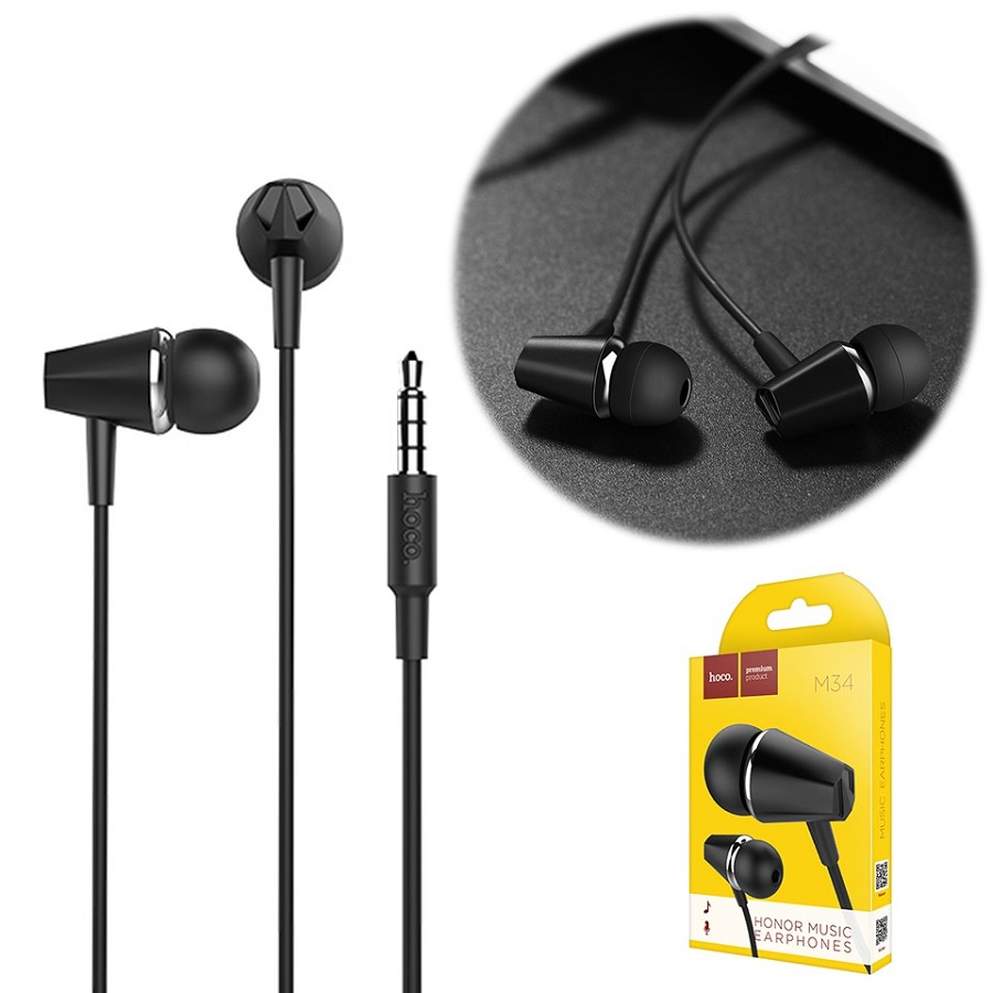 Tai Nghe Nhét Tai Hoco M34 Super Bass tương thích các dòng điện thoại jack 3.5mm