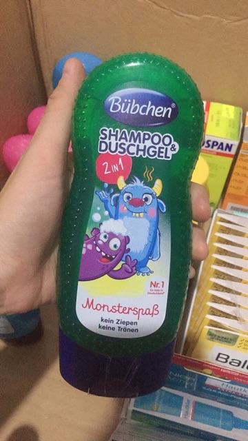 Sữa tắm gội cho bé Bübchen xách tay Đức 100%