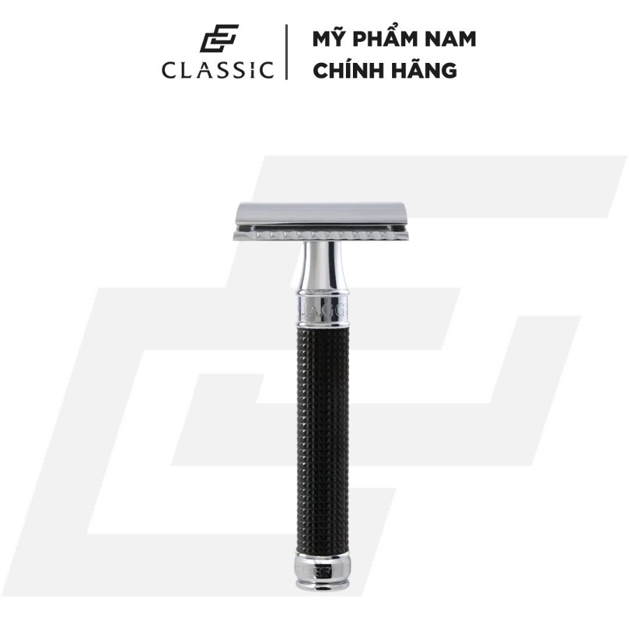 Dao cạo râu Edwin Jagger Black Chrome 3D Diamond Safety Razor