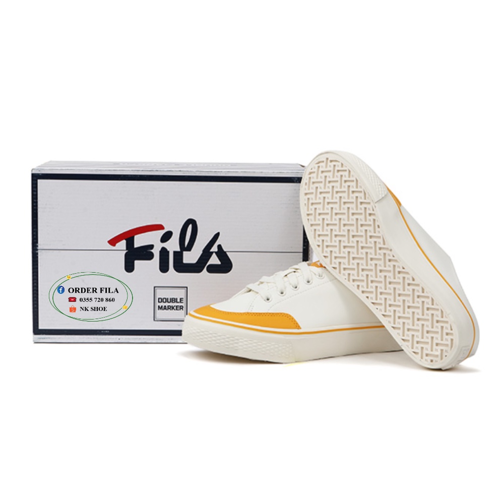 Giày Lười Đạp Gót Nữ FILA DOUBLE MAKER LX VÀNG chính hãng 100%