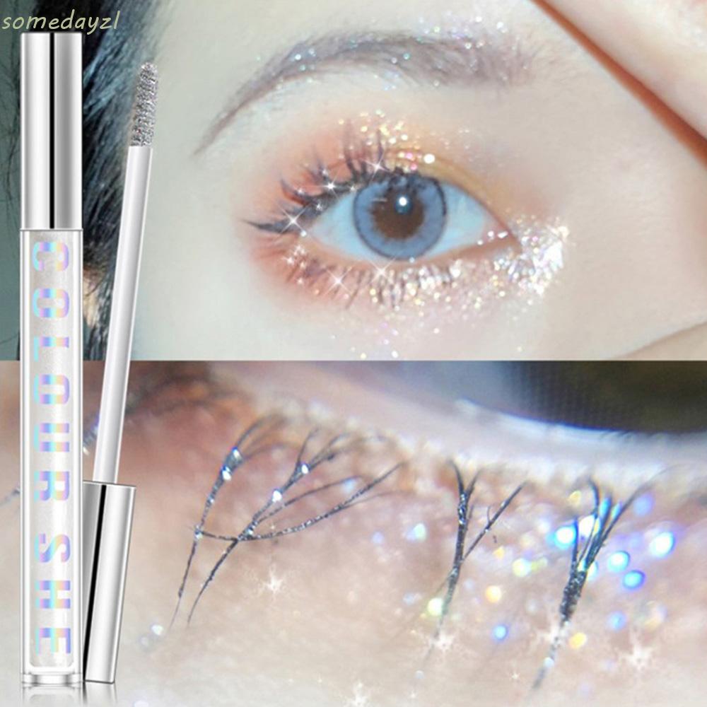 (Hàng Mới Về) Mascara Trang Điểm 3 Màu Kim Cương Lấp Lánh Nhanh Khô Chống Thấm Nước