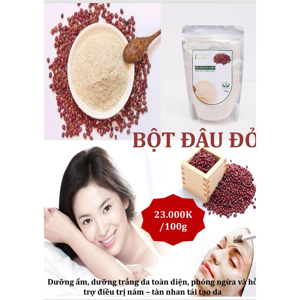 CHÍNH HÃNGBột đắp mặt đậu đỏ- nguyên chất 100%(100gr)
