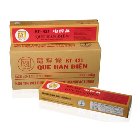 Que hàn kim tin KT 421 3.2mm ( 1 hộp 5kg)