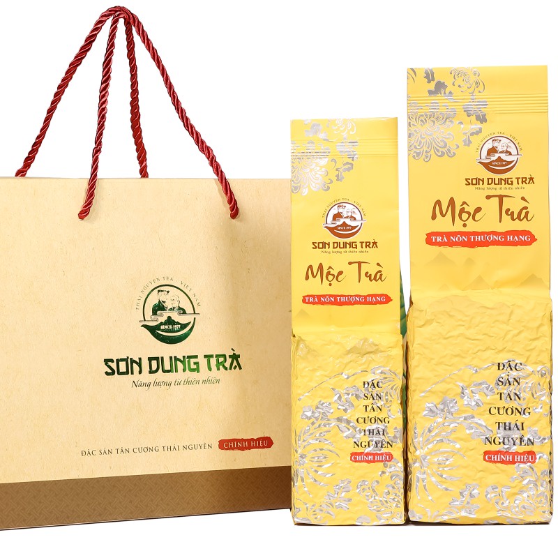 Chè Thái Nguyên | Trà nõn thượng hạng | Mộc trà | Chè Tân Cương Thái Nguyên | Trọng lượng 200g đóng hút chân không