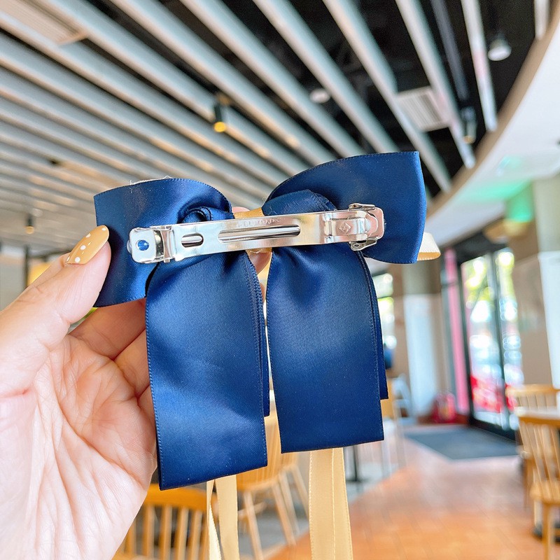 Kẹp Tóc Nơ Vải Ruy Băng Thời Trang