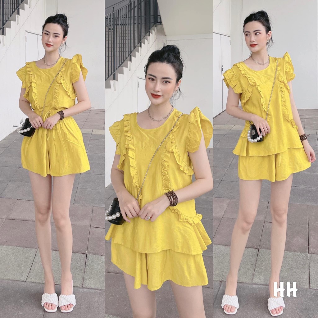 [Mã FATHANG5 giảm 10K đơn 50K] [SỈ SLL] Bộ Trang Phục Nữ/ Set Đồ Nữ Áo Bèo Chất Đũi Phối Quần Chun 3 Màu Siêu Xinh | BigBuy360 - bigbuy360.vn