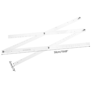 50cm Scale Folding Ruler Pantograph Copy Rluer Drawing Enlarger Reducer Tool