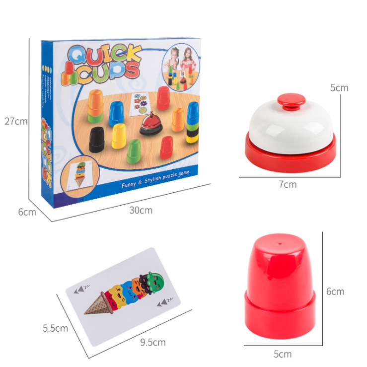 [Hàng Sẵn] Đồ chơi 24 Ly xếp hình Mini nghệ thuật thử thách