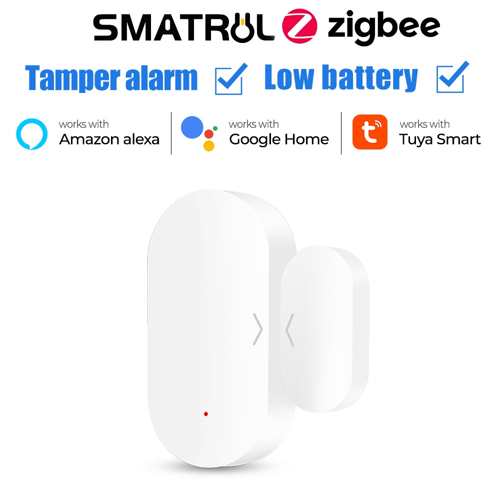 Thiết bị theo dõi đóng mở cửa SMATRUL Tuya Zigbee thông minh có từ tính hỗ trợ Alexa Google