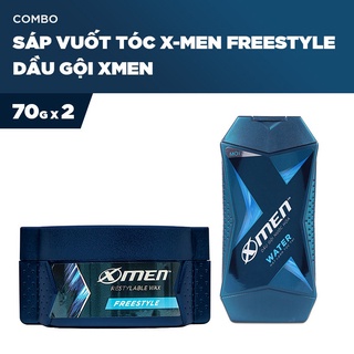 Combo Sáp vuốt tóc X-Men Freestyle 70g và Dầu gội Xmen 70g