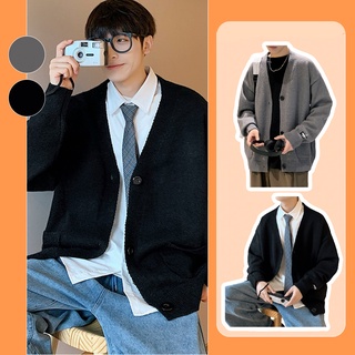 Áo cardigan nam màu trơn kiểu dáng Hàn Quốc - AC-B01-1
