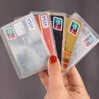 combo 10 Túi đựng [ Dọc]Card visit, ATM, CMND trong suốt - Vỏ Bọc Bằng Lái Xe, Thẻ Ngân Hàng, Bao Bọc Thẻ Đa Năng