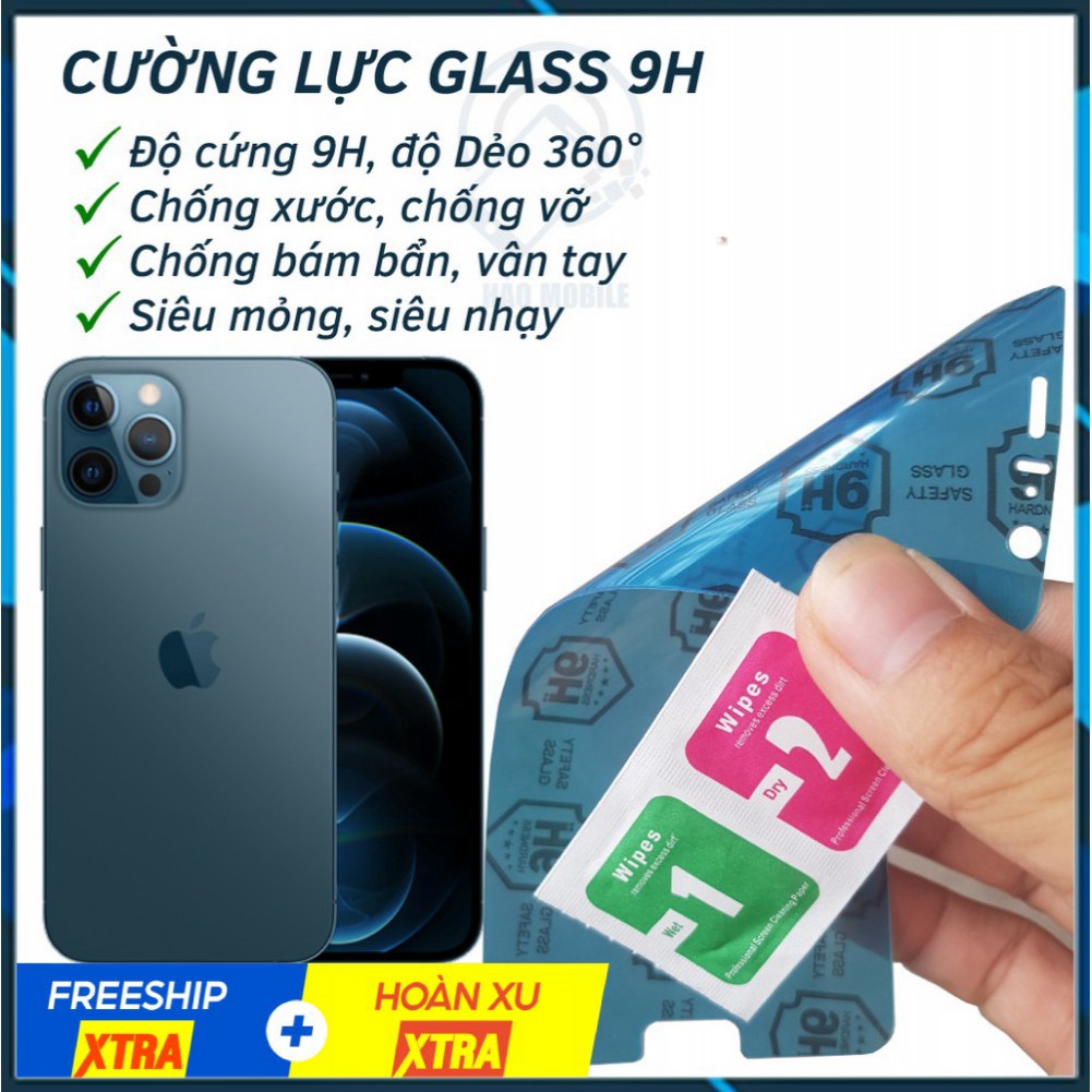 Dán cường lực dẻo nano iPhone 12 Mini, 12, 12 Pro, 12 Pro Max