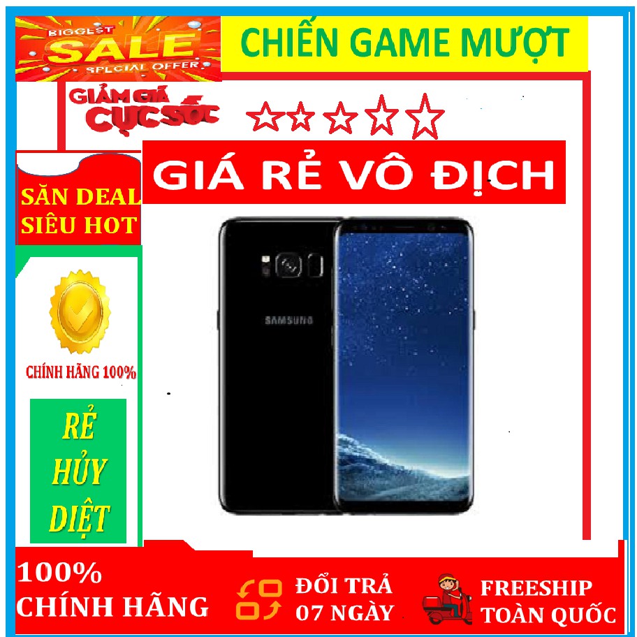 điện thoại Samsung Galaxy S8 Plus ram 4G/64G mới CHÍNH HÃNG - Chơi PUBG/Free Fire mướt (màu Tím khói)