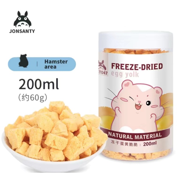 Jonsanty Lòng đỏ trứng gà sấy khô cho Hamster, Nhím, Sóc, sóc bay 200ml