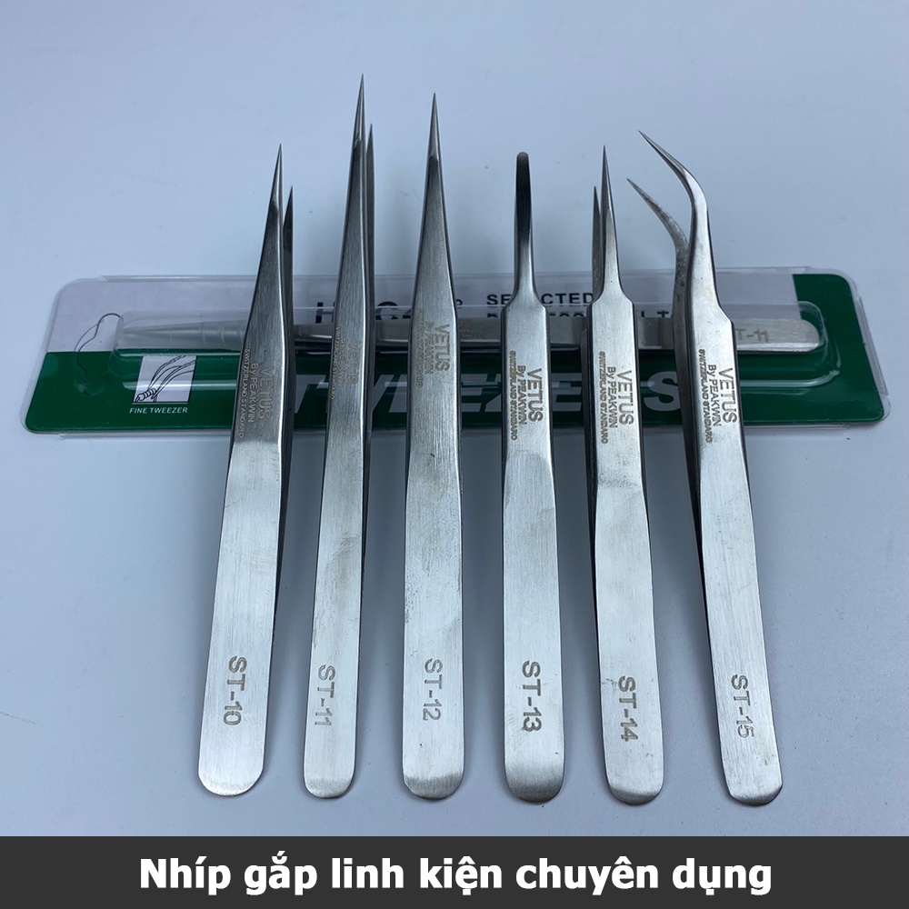 Nhíp gắp linh kiện thép không gỉ inox 304 nhíp ghép lông mi, nối tóc, làm móng, gắp lông tổ yến